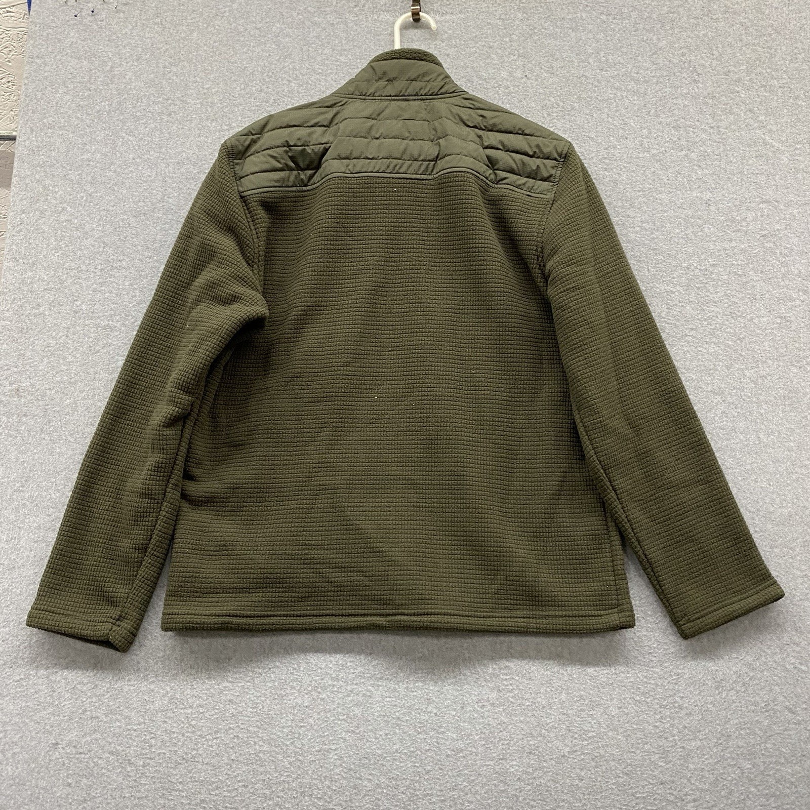 Free Country Men’s L Grid Fleece Jacket Dark Olive Gorpcore Hiking Outdoor Nwt — image 5 of 8
